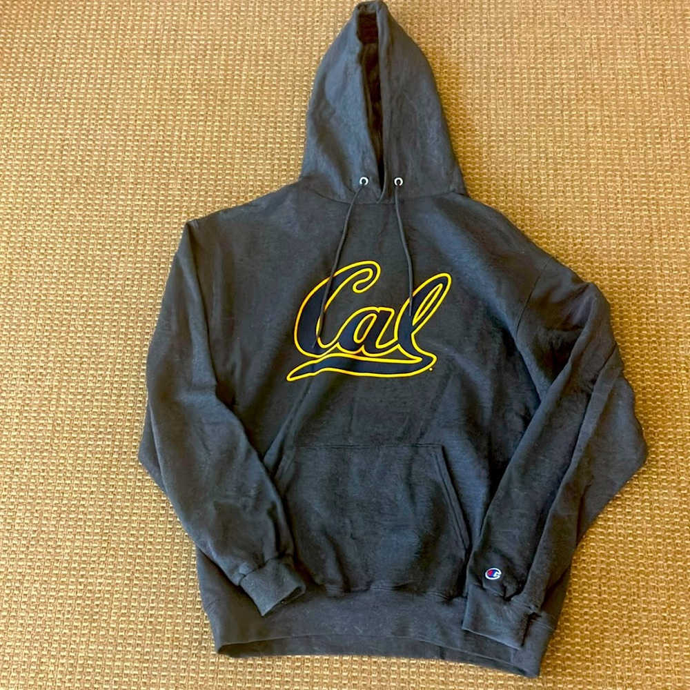 UC Berkeley Cal Champion hoodie sweatshirt dark grey Men’s large